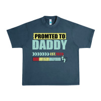 Midnight Navy Promoted To Daddy Est 2020 Urban Heavy Tee - Bettercallsaul