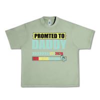 Oil Green Promoted To Daddy Est 2020 Urban Heavy Tee - Bettercallsaul