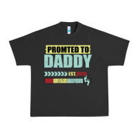 Pigment Black Promoted To Daddy Est 2020 Urban Heavy Tee - Bettercallsaul