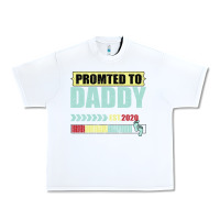 White Promoted To Daddy Est 2020 Urban Heavy Tee - Bettercallsaul