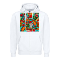Hispanic Heritage Month Coffee Cups And Taco With Glitter And Leopard  Zipper Hoodie | Teevron