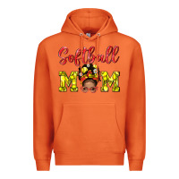 Carrot softball mom  and afro messybun mom bbs Premium Hoodie - BundleAndBundleShop