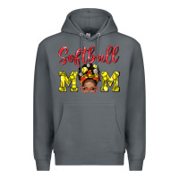 Rock softball mom  and afro messybun mom bbs Premium Hoodie - BundleAndBundleShop