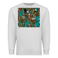 Dove Grey Longhorn Pattern Premium Sweatshirt - CowhideDigitalArt