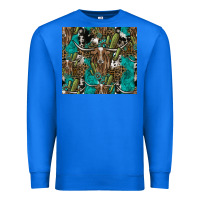 True Royal Longhorn Pattern Premium Sweatshirt - CowhideDigitalArt
