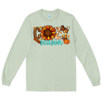 Matcha Cozy season Thanksgiving Long Sleeve Tee - NancyCooperArtShop