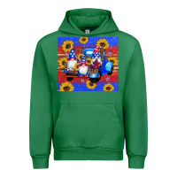 Emerald American flag gnomes truck sunflowers star leopard glitter Urban Hoodie - Artiststas