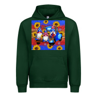 Forest Green American flag gnomes truck sunflowers star leopard glitter Urban Hoodie - Artiststas