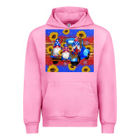 Fuchsia Pink American flag gnomes truck sunflowers star leopard glitter Urban Hoodie - Artiststas
