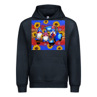 Navy American flag gnomes truck sunflowers star leopard glitter Urban Hoodie - Artiststas