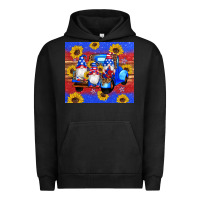 Pigment Black American flag gnomes truck sunflowers star leopard glitter Urban Hoodie - Artiststas