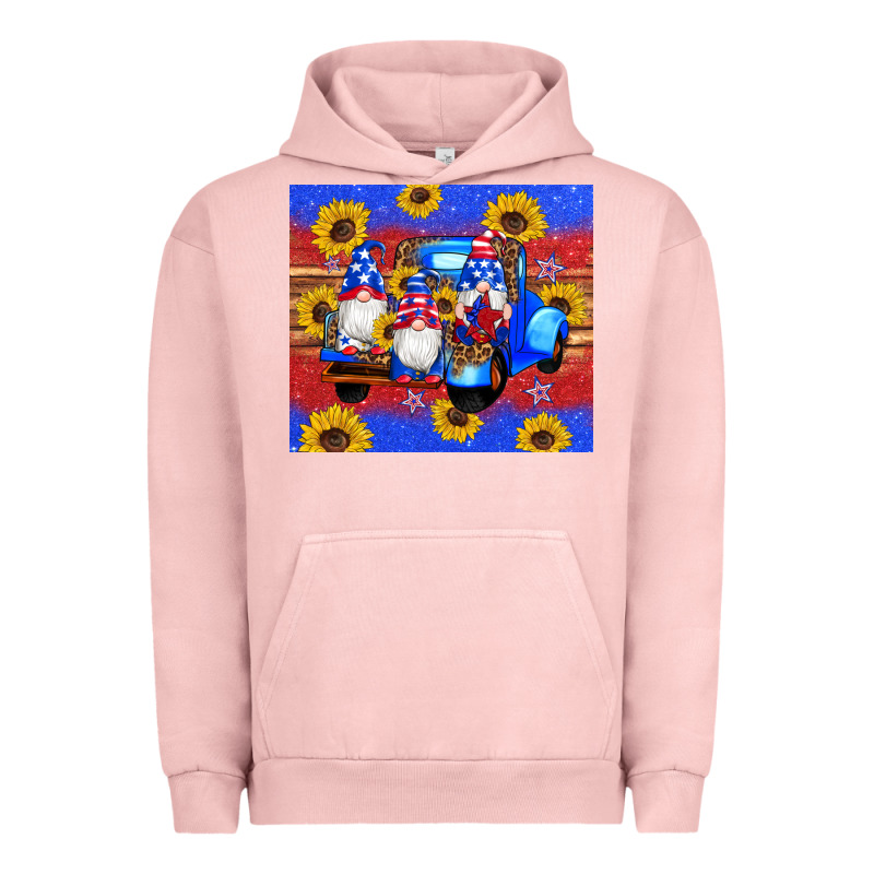 American Flag Gnomes Truck Sunflowers Star Leopard Glitter Urban Hoodie by Artiststas | Teevron