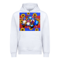 White American flag gnomes truck sunflowers star leopard glitter Urban Hoodie - Artiststas