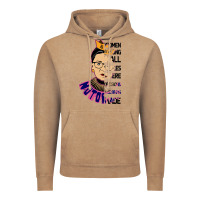 Vintage Coffee RBG Ruth Bader Ginsburg Women Belong In All Places Vintage Hoodie - Bettercallsaul