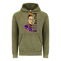 Vintage Olive RBG Ruth Bader Ginsburg Women Belong In All Places Vintage Hoodie - Bettercallsaul
