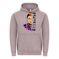 Vintage Zinc RBG Ruth Bader Ginsburg Women Belong In All Places Vintage Hoodie - Bettercallsaul
