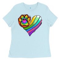 Baby Blue Pride Heart Ladies Tee - Jasminsmagicworld