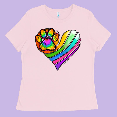 Pride Heart Ladies Tee Designed By Jasminsmagicworld