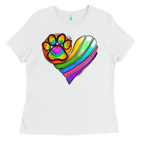 White Pride Heart Ladies Tee - Jasminsmagicworld