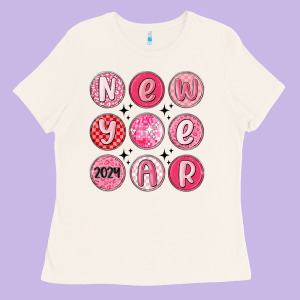 New Year 2024 Ladies Tee Designed By Maliassmallbusiness