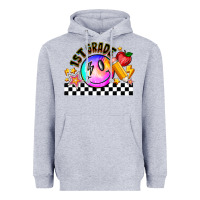 Heather Grey 1St Grade Heavyweight Hoodie - CowhideDigitalArt