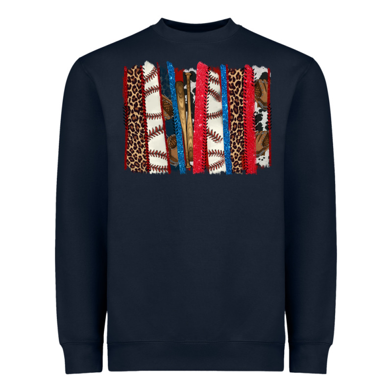 Baseball Brushstroke Heavyweight Sweatshirt by HowdyJamesFarm | Teevron