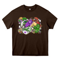 Chocolate Brown gamer mardi gras game controller Heavy Core Tee - MaliasSmallBusiness