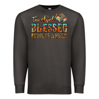 Smoke Thankful Blessed And Kind Of A Mess Premium Sweatshirt - CowhideDigitalArt