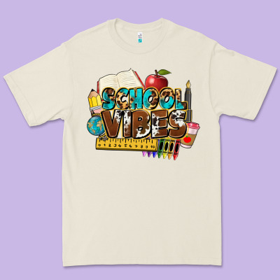 School Vibes Premium Tee Designed By Nancycooperartshop