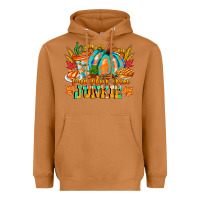 Meerkat Pumpkin Spice Junkie Heavyweight Hoodie - CowhideDigitalArt