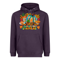 Plum Pumpkin Spice Junkie Heavyweight Hoodie - CowhideDigitalArt