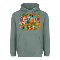 Sage Pumpkin Spice Junkie Heavyweight Hoodie - CowhideDigitalArt