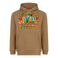 Toasted Coconut Pumpkin Spice Junkie Heavyweight Hoodie - CowhideDigitalArt