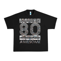 Black Born in 1980 Womens Urban Heavy Tee - Bettercallsaul
