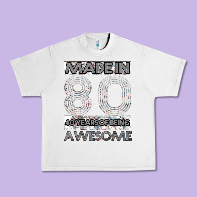 Born In 1980 Womens Urban Heavy Tee Designed By Bettercallsaul