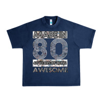 Navy Born in 1980 Womens Urban Heavy Tee - Bettercallsaul