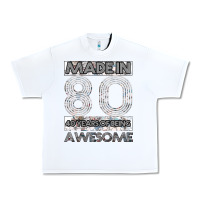 White Born in 1980 Womens Urban Heavy Tee - Bettercallsaul