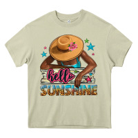 Mossy hello sunshine Heavy Core Tee - NancyCooperArtShop