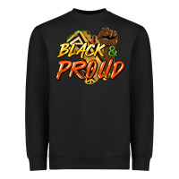 Black Black and proud Heavyweight Sweatshirt - HowdyJamesFarm