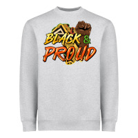 Black And Proud Heavyweight Sweatshirt | Teevron
