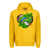 Lemon lucky heart St. Patricks Day Premium Hoodie - FaDigitalArtStudio