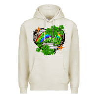 Oatmeal Heather lucky heart St. Patricks Day Premium Hoodie - FaDigitalArtStudio
