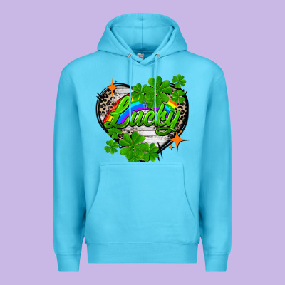 Lucky Heart St. Patricks Day Premium Hoodie Designed By Fadigitalartstudio