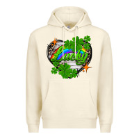 Sandshell lucky heart St. Patricks Day Premium Hoodie - FaDigitalArtStudio