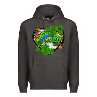 Smoke lucky heart St. Patricks Day Premium Hoodie - FaDigitalArtStudio