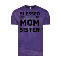 Cloud Purple Blessed Mom And Sister Vintage Tee - Bettercallsaul