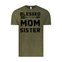 Vintage Olive Blessed Mom And Sister Vintage Tee - Bettercallsaul
