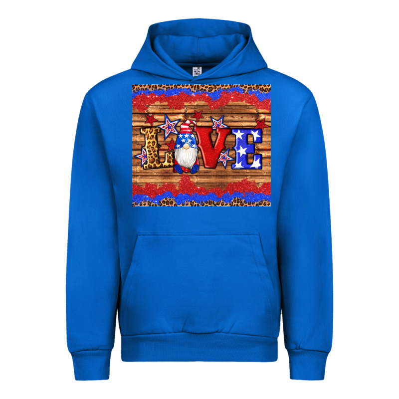 American Flag Gnomes Love Star Leopard Glitter Urban Hoodie by Artiststas | Teevron
