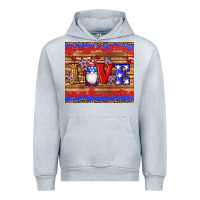 Heather Grey american flag gnomes love star leopard glitter Urban Hoodie - Artiststas