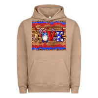 Pigment Burro american flag gnomes love star leopard glitter Urban Hoodie - Artiststas